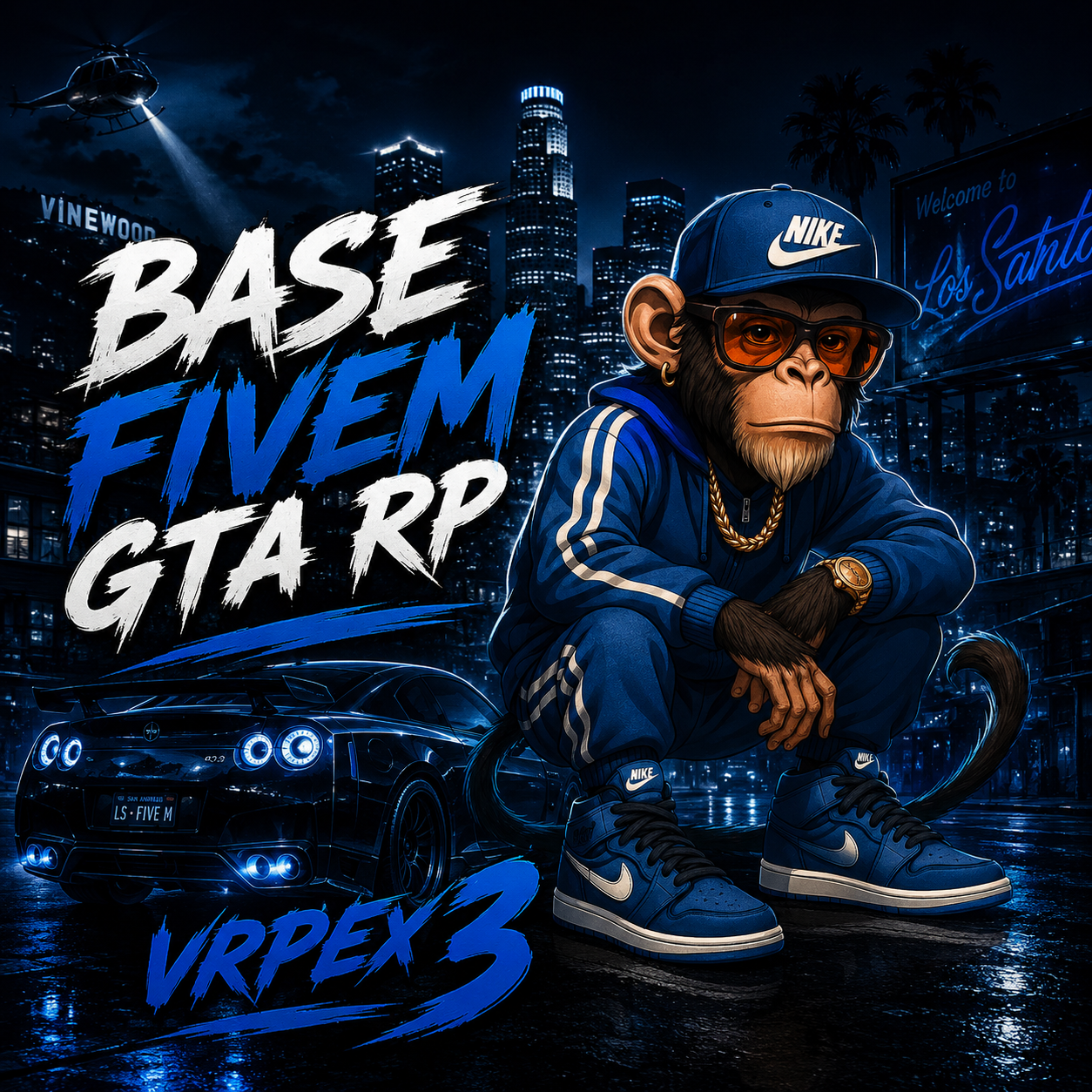Base GTA RP vRPex 3 — capa oficial Monkey